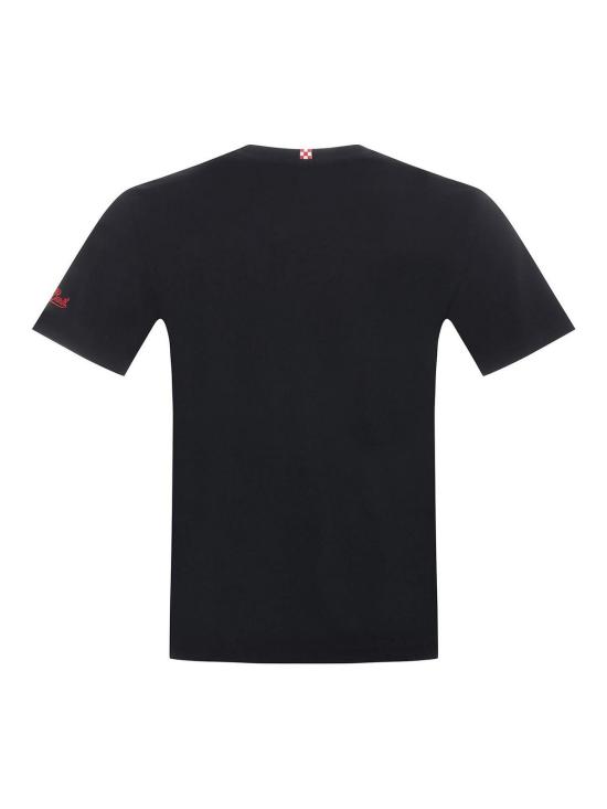 25SS 세인트바쓰 반팔 티셔츠 POT000105289H Black - MC2 SAINT BARTH
