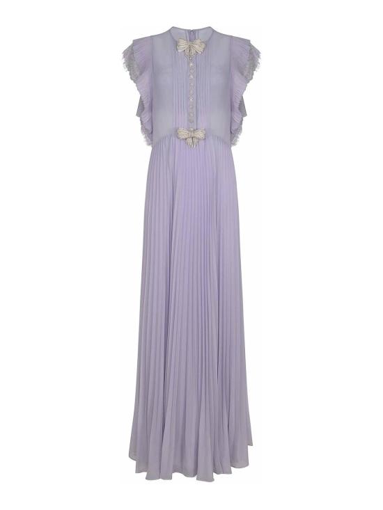 25SS 셀프 포트레이트 미디 스커트 SS25032X Metallic