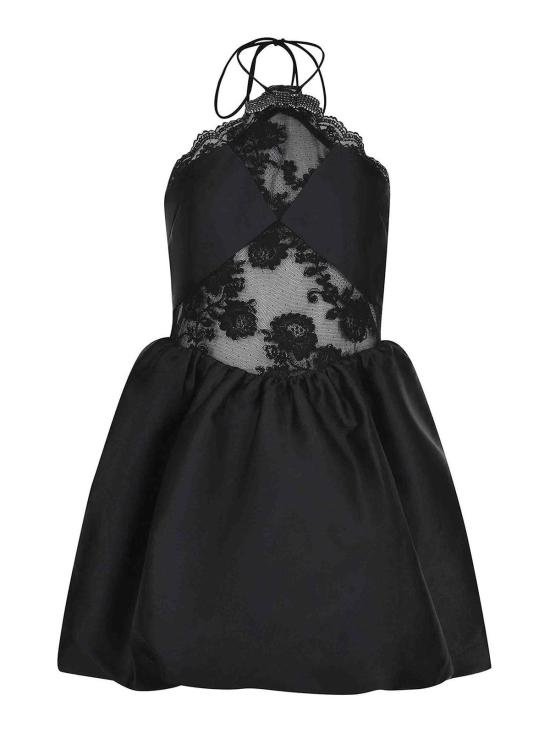 25SS 셀프 포트레이트 미디 스커트 RS25081SBLACK Black