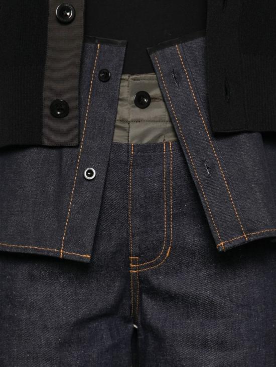 25FW 사카이 데님 팬츠 25 07965 489 Blue - SACAI