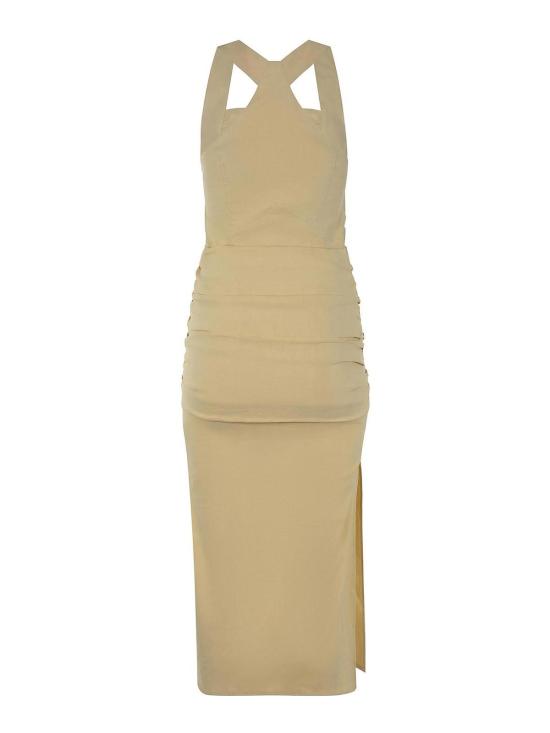 26SS 핑코 미디 스커트 104827A0IMC23 Light Yellow - PINKO