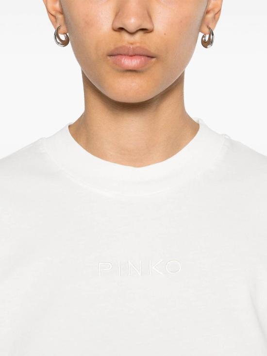 25SS 핑코 반팔 티셔츠 104604A2F8Z05 White - PINKO