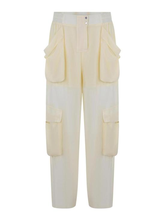 26SS 핑코 스트레이트 팬츠 104751A21D22 Light Yellow