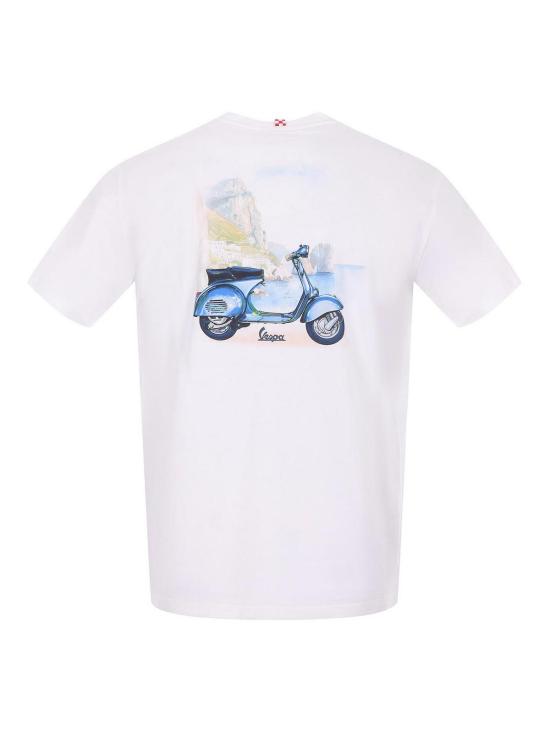25SS 세인트바쓰 반팔 티셔츠 TSHM00102650H White - MC2 SAINT BARTH
