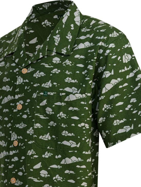 25FW 몽벨 긴팔 셔츠 2104728TAKE LOHA M S IWA 2 Green - MONTBELL