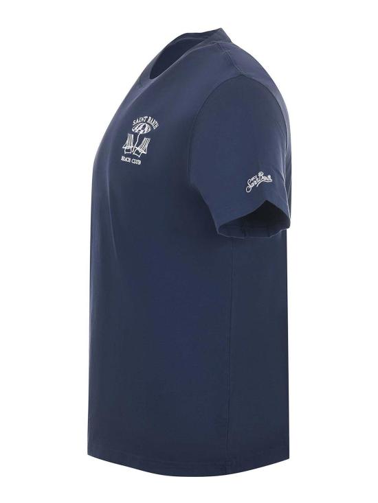 25SS 세인트바쓰 반팔 티셔츠 POT000105152H Blue - MC2 SAINT BARTH