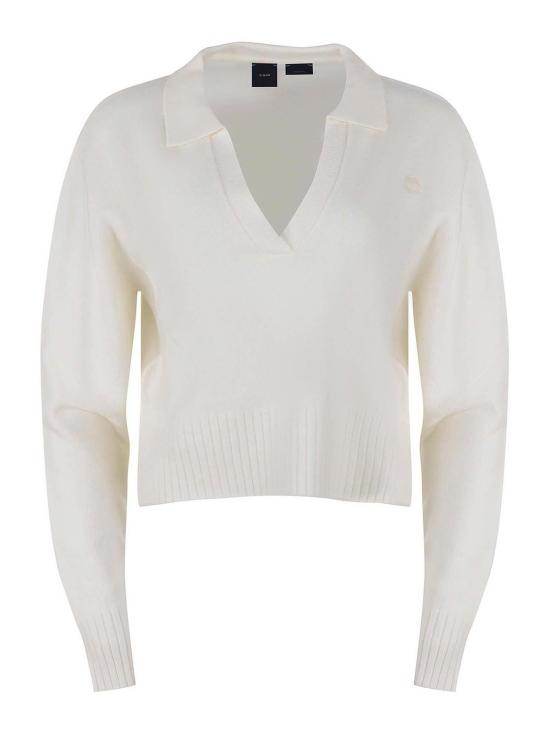 25FW 핑코 긴팔 티셔츠 103978A22CZ06 White