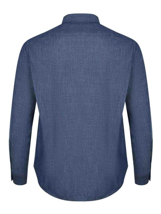 26SS 엠포리오 아르마니 긴팔 셔츠 EM001527AF15346U9378 Blue - EMPORIO ARMANI