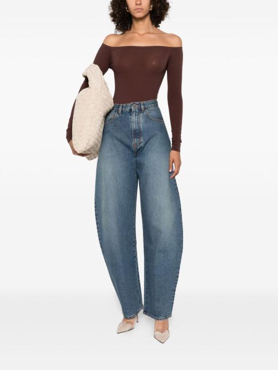 25FW 알라이아 데님 팬츠 AA9P0176D006B 505 Blue - ALAIA