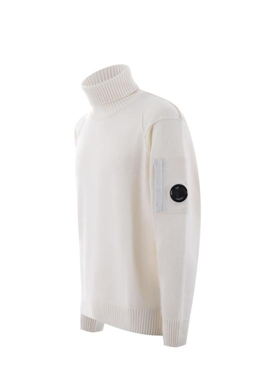 25FW 씨피 컴퍼니 스웨터 CMKN142A110149A103 Cream - C.P. COMPANY