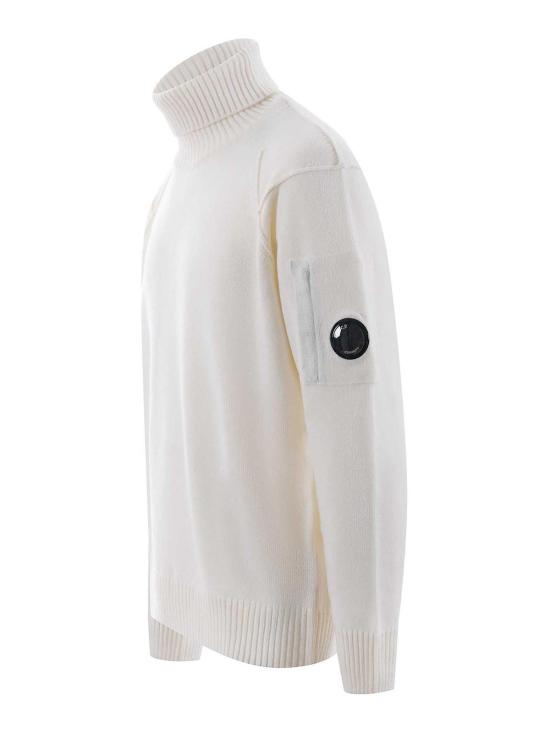 25FW 씨피 컴퍼니 스웨터 CMKN142A110149A103 Cream - C.P. COMPANY