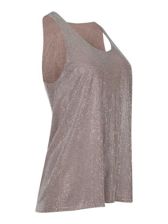 25SS 쥬세페 디 모라비토 민소매 티셔츠 TO317FC0442821 Beige - GIUSEPPE DI MORABITO