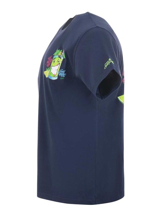 25SS 세인트바쓰 반팔 티셔츠 TSHM00102951H Blue - MC2 SAINT BARTH