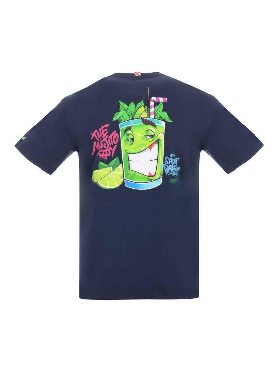 25SS 세인트바쓰 반팔 티셔츠 TSHM00102951H Blue - MC2 SAINT BARTH
