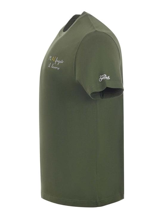 25SS 세인트바쓰 반팔 티셔츠 POT000105259H Green - MC2 SAINT BARTH
