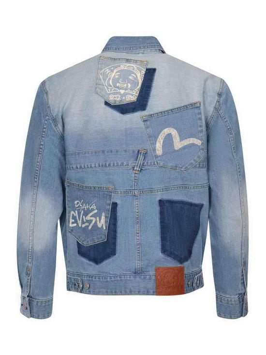 25SS 에비수 데님 자켓 2ESHTM5DJ1045DENIM Light Wash - EVISU