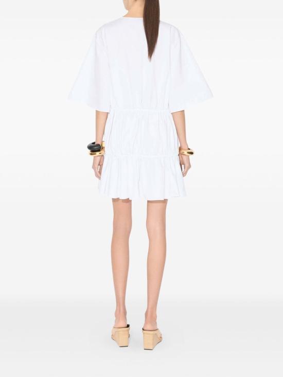 25FW 알라이아 숏 원피스 AA9R2659T611B 000 White - ALAIA