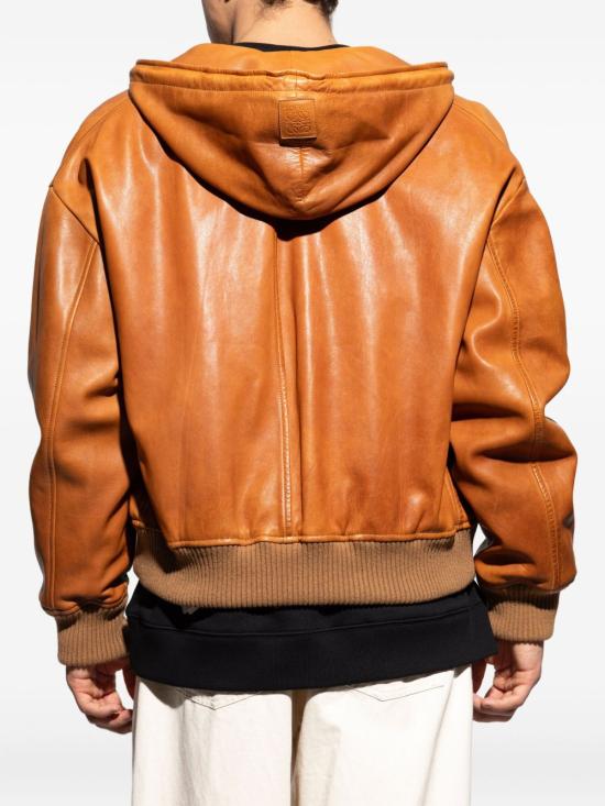 25FW 로에베 가죽 자켓 H526Y34L65 2530 Leather Brown - LOEWE
