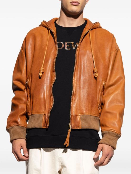 25FW 로에베 가죽 자켓 H526Y34L65 2530 Leather Brown - LOEWE