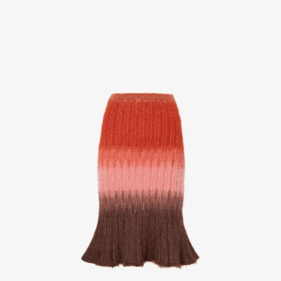 25FW 펜디 미디 스커트 FZQ994AYLTF1TIN Red