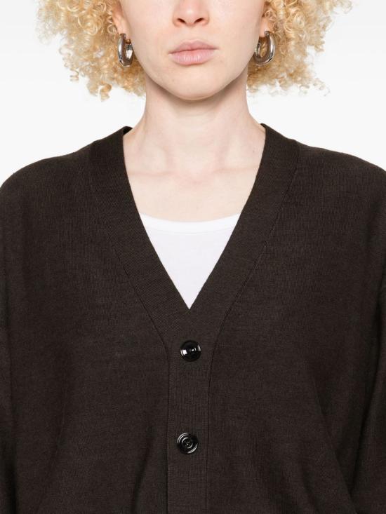 25FW 르메르 릴렉스드 트위스트 가디건 TO1082D LK087397 Brown - LEMAIRE