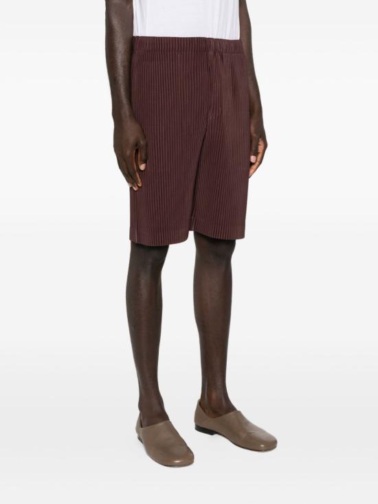25FW 옴므 플리세 이세이 미야케 숏팬츠 HP58JF189 48 Marrone scuro - HOMME PLISSE' ISSEY MIYAKE