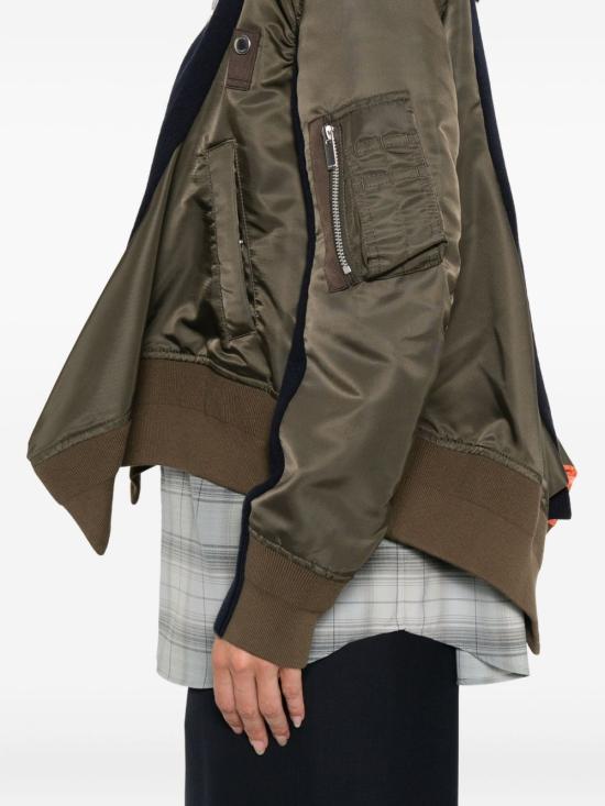 25FW 사카이 가디건 25 07996 532 Kaki - SACAI