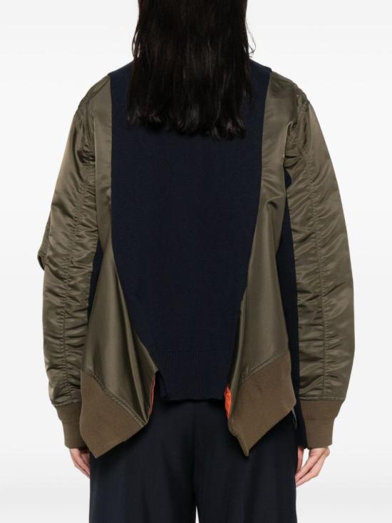 25FW 사카이 가디건 25 07996 532 Kaki - SACAI