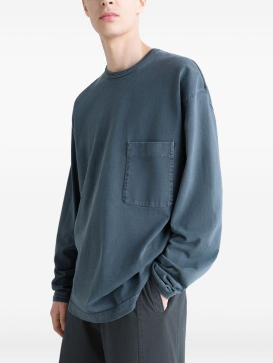 25FW 르메르 반팔 티셔츠 TO1466 LJ1038807 Blue - LEMAIRE