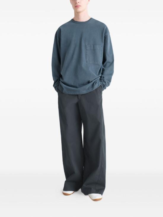 25FW 르메르 반팔 티셔츠 TO1466 LJ1038807 Blue - LEMAIRE