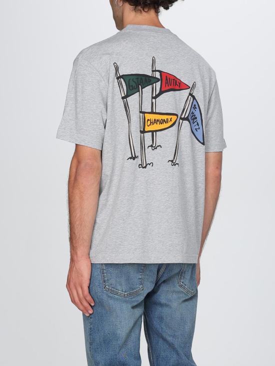 25FW 오트리 반팔 티셔츠 TSPX U3CD Grey - AUTRY