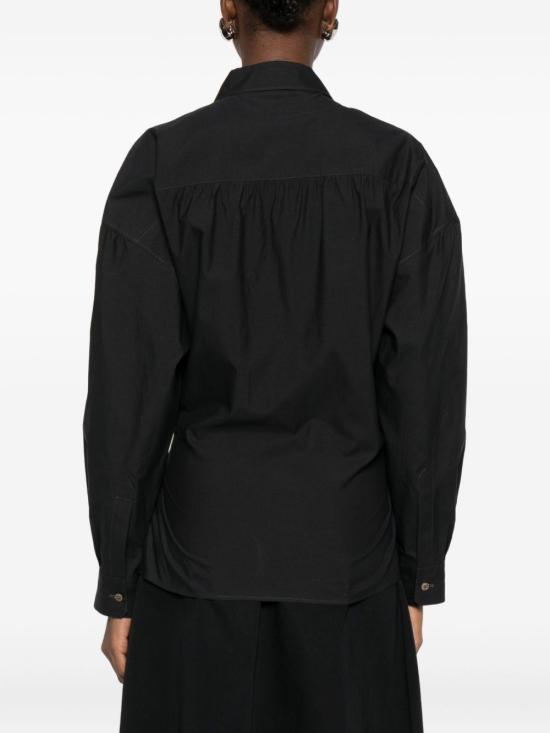 25FW 르메르 스트레이트 칼라 트위스트 셔츠 SH1141 LF1500998 Blue - LEMAIRE