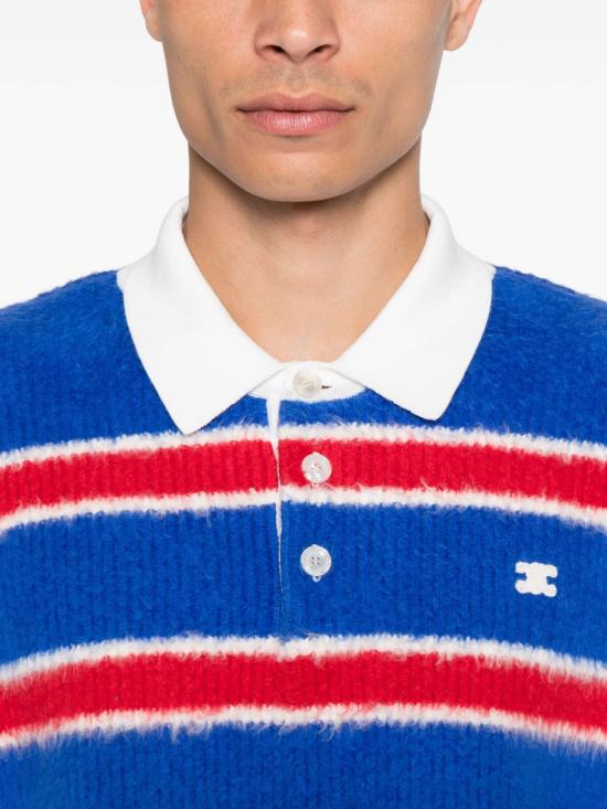 25FW 셀린느 폴로 티셔츠 RY0FQ0ZQJ GBT8 Blue - CELINE