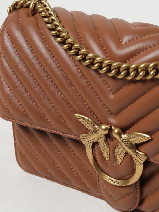 25FW 핑코 숄더백 100941A0GK L17Q Brown - PINKO