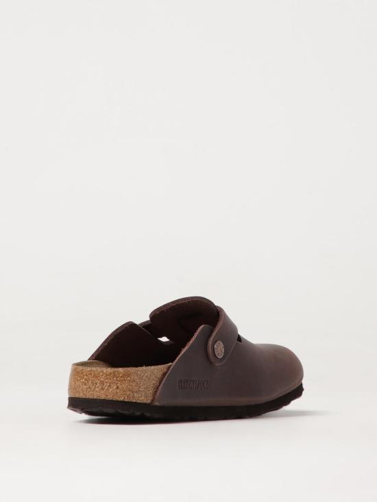 25FW 버켄스탁 보스턴 오일드 레더 클로그 860133W Brown - BIRKENSTOCK