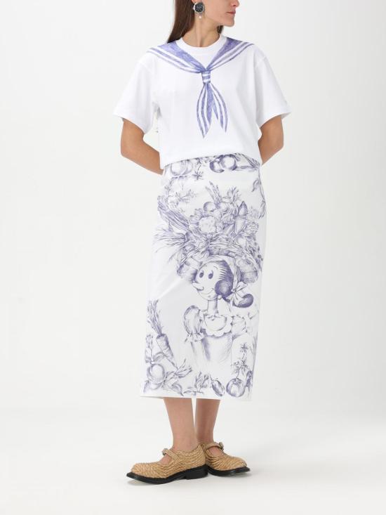 25SS 모스키노 스커트 01230450 3002 White - MOSCHINO