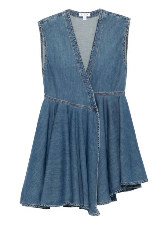 25FW 알라이아 숏 원피스 AA9R2682D004B 505 Blue