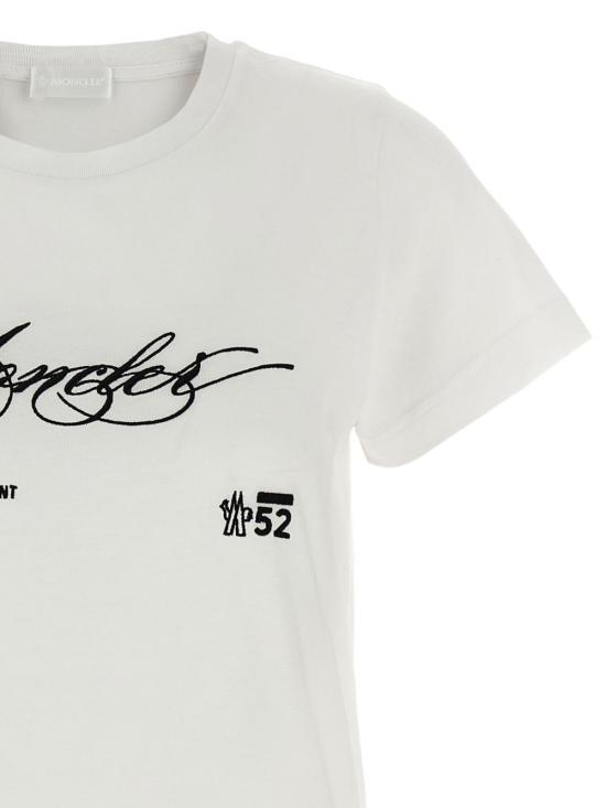 25FW 몽클레어 반팔 티셔츠 K20938C00005 89AJS00A White - MONCLER