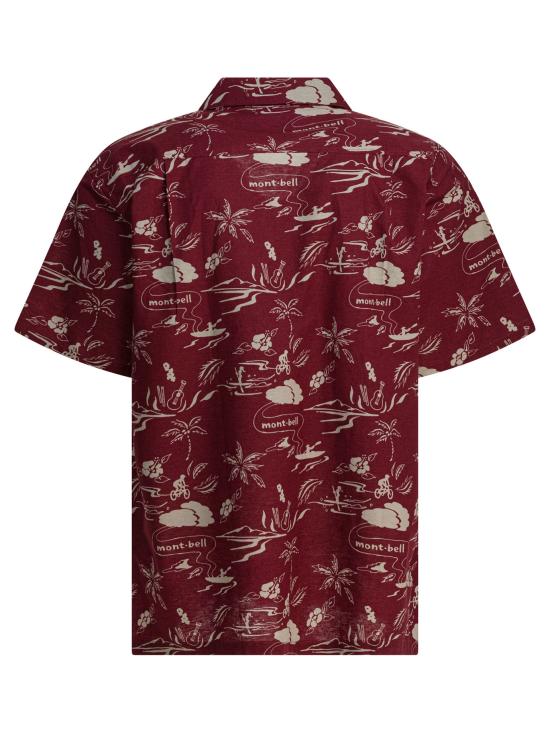 25FW 몽벨 긴팔 셔츠 2104584TAKE LOHA M S ISLAND 3 Bordeaux - MONTBELL