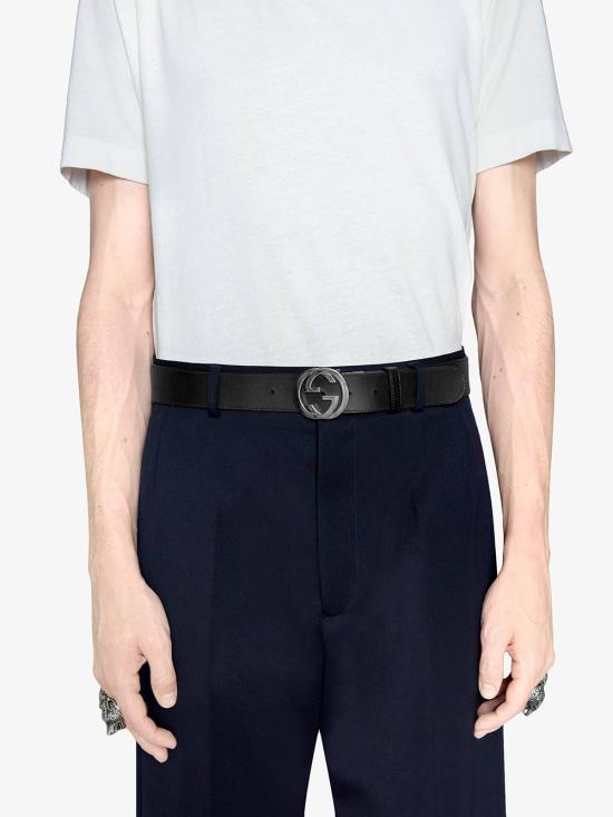 25FW 구찌 리버시블 GG 슈프림 벨트 473030 KGDHN9769 Black - GUCCI