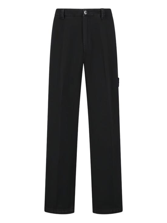 25FW 스톤 아일랜드 스트레이트 팬츠 K2S153100008 S0184V0129 Black