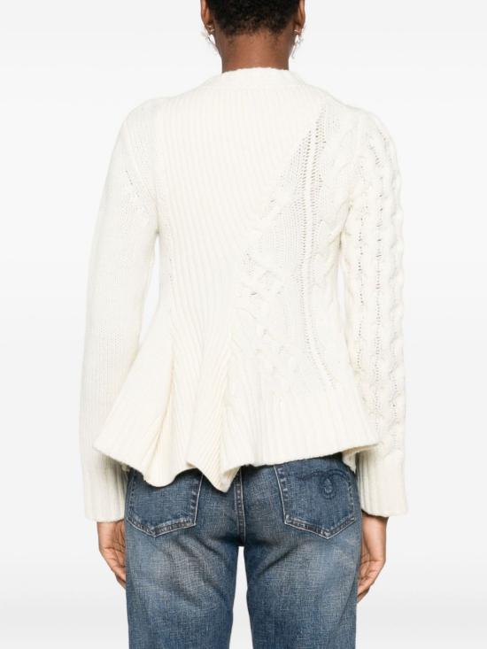 25FW 사카이 스웨터 25 08054 151 White - SACAI