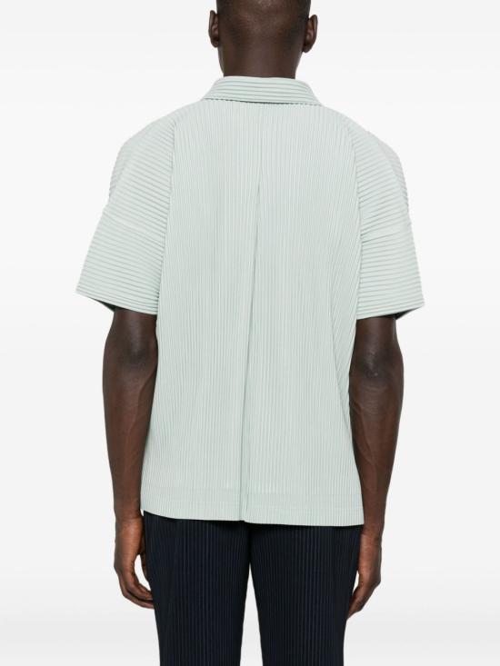 25FW 옴므 플리세 이세이 미야케 폴로 티셔츠 HP58JJ072 70 Clear Blue - HOMME PLISSE' ISSEY MIYAKE