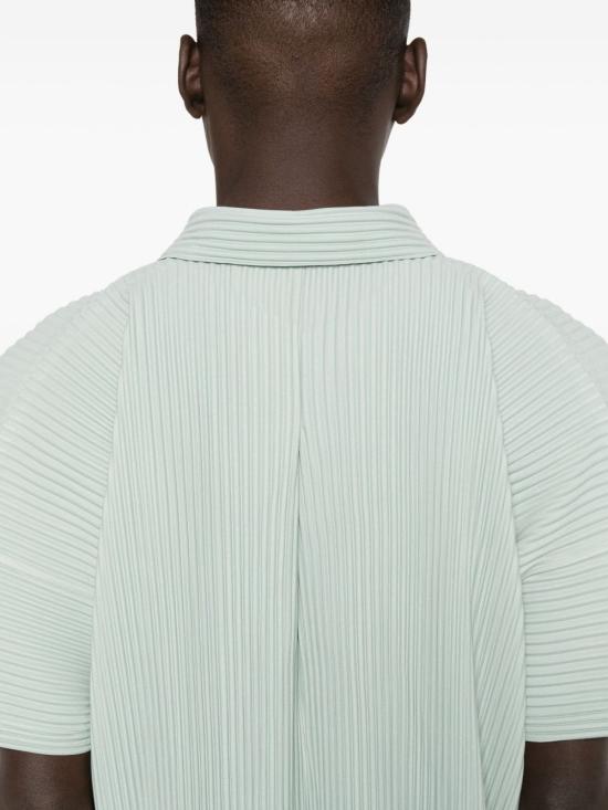 25FW 옴므 플리세 이세이 미야케 폴로 티셔츠 HP58JJ072 70 Clear Blue - HOMME PLISSE' ISSEY MIYAKE