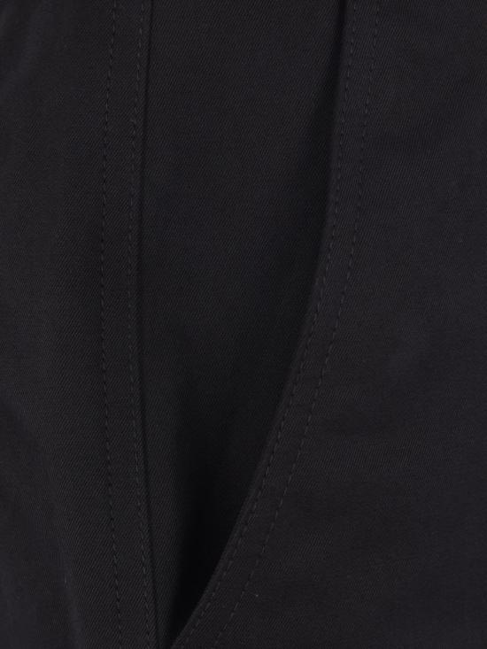 25FW 구찌 웹 디테일 코튼 트윌 팬츠 784049 Z7AJV1000 Black - GUCCI