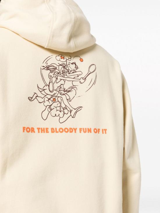  팜즈 후드 티셔츠 BLOODY OFFWHITE White - PALMES