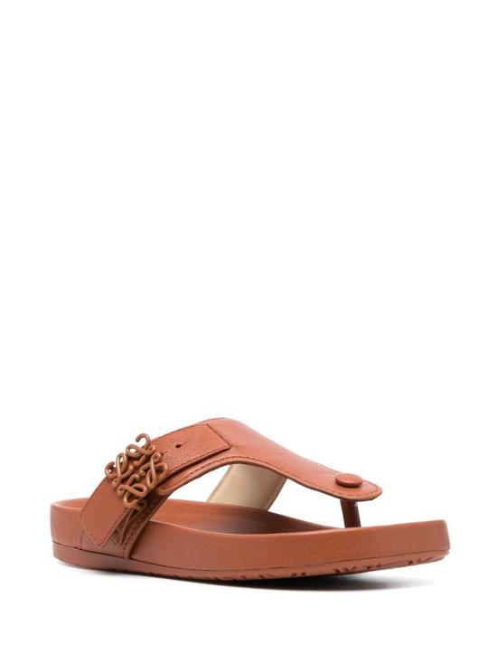  로에베 샌들 L814465X59 SANDAL352530 Leather Brown - LOEWE