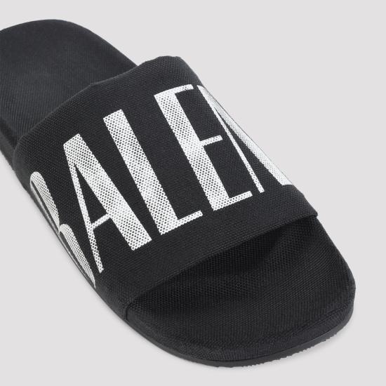 25FW 발렌시아가 로고 풀 슬라이드 654747W14S1 1090 BLACK - BALENCIAGA