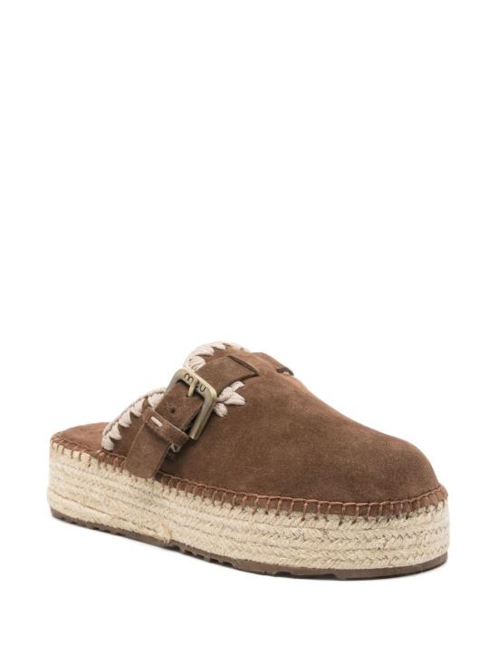 25SS 모우 뮬/슬리퍼 SW641000A NUTBR Leather Brown - MOU