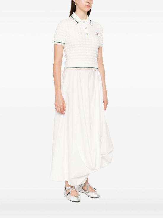 25FW 카사블랑카 반팔 티셔츠 WPF25KW1017 01 WHITE - CASABLANCA